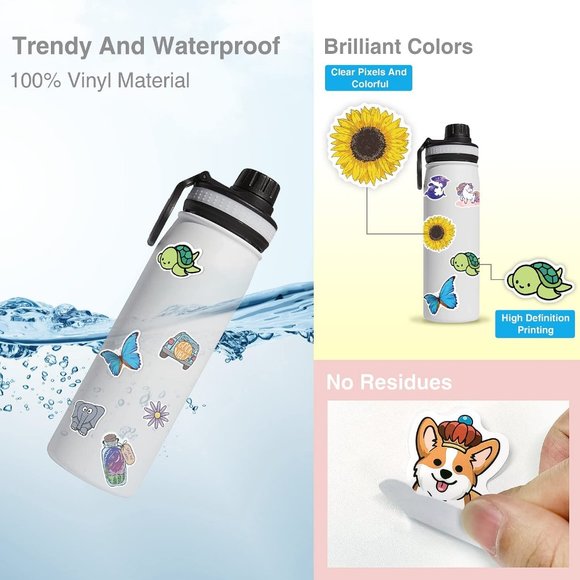 3/$100 NEW! 40 Count VARIETY PACK OF VINYL STICKERS Waterproof Stickers 2-3" DIY - Picture 11 of 12